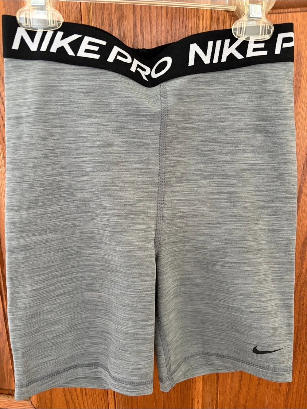 Nike Pro Gray Athletic Shorts with Branded Waistband. Never worn